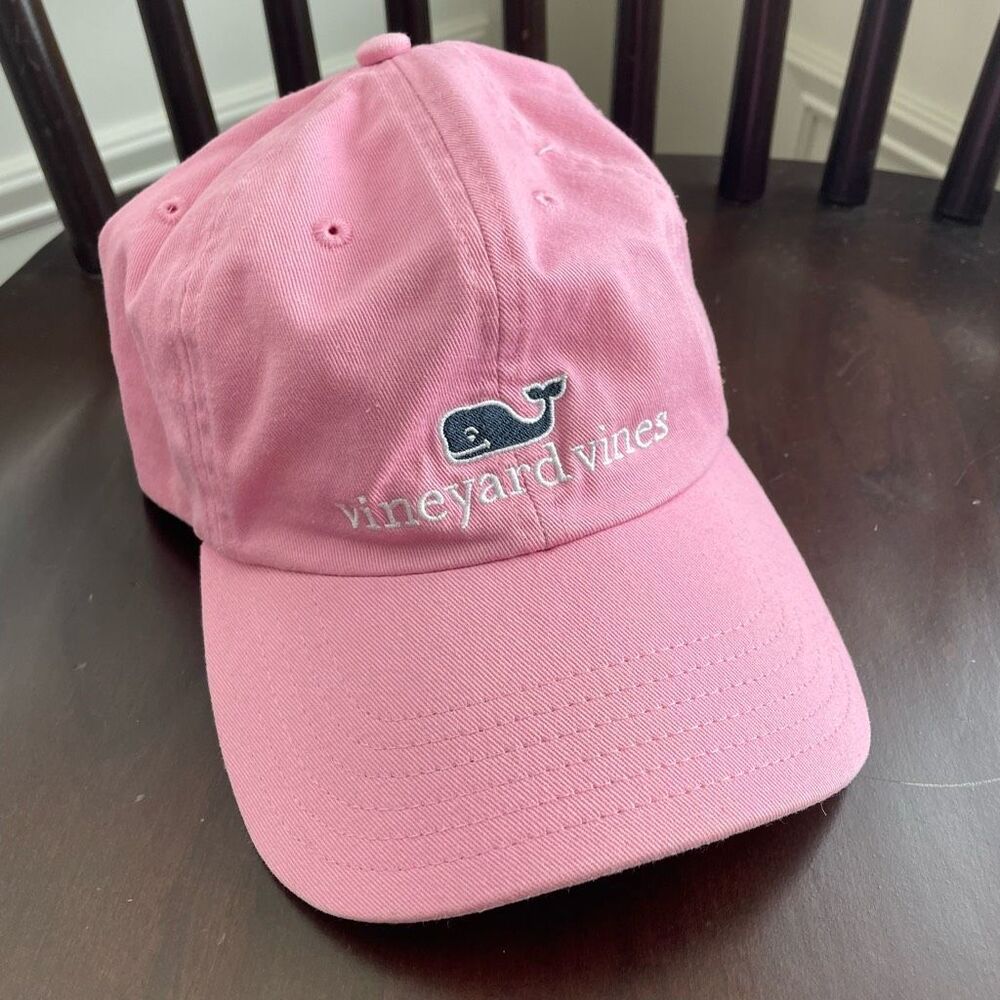 Vineyard Vines Pink Adjustable Cotton Ball Cap Baseball Hat Unisex